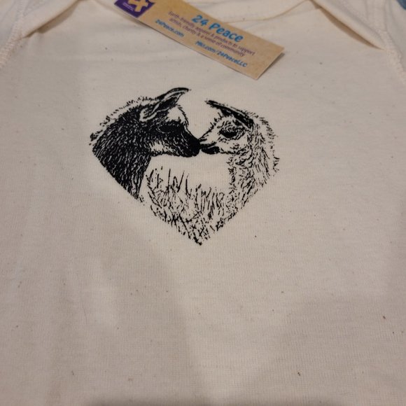 24 Peace Onsie - Llamas for 12 month old - Picture 2 of 3